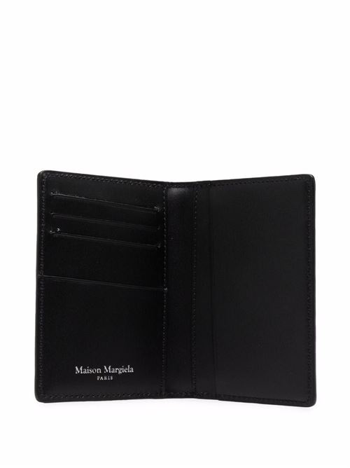 Black calf leather logo-print leather wallet MAISON MARGIELA | S55UI0203P4745T8013